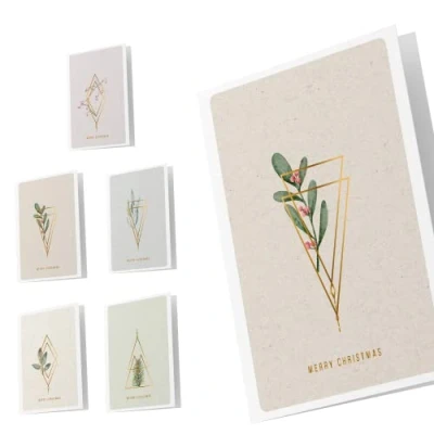 Abbildung von Unicef Pack mit 10 Weihnachtskarten,Elegant Nature