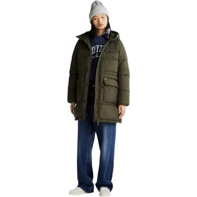 Abbildung von Tommy Jeans Damen Tjw Midi Aspen Puffer Dw0dw18842 Gerade, Grün, XS EU
