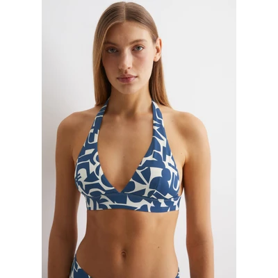 Abbildung von Marc O&#039;Polo GEO Print Bikinitop, Damen, Größe: Large, Murphy marine