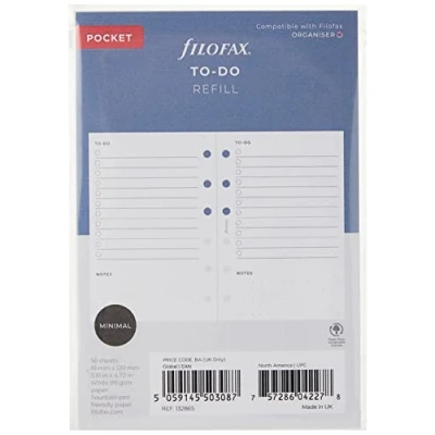 Abbildung von Filofax Einlage To Do Refill Pocket
