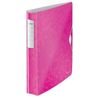 Abbildung von Leitz 42400023 Ringbuch Active WOW, A4, Polyfoam, 4 Ringe, 30 mm, pink