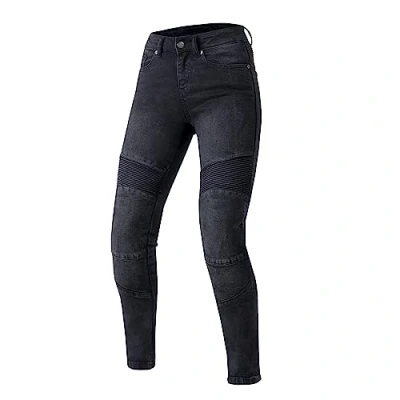 Abbildung von OZONE MOTO Agness II Lady Motorradjeans Damen Aramidfaser Futter Knie Protectoren Stufe 2 Taschen für Hüft und Steißbeinprotektoren Slim Fit