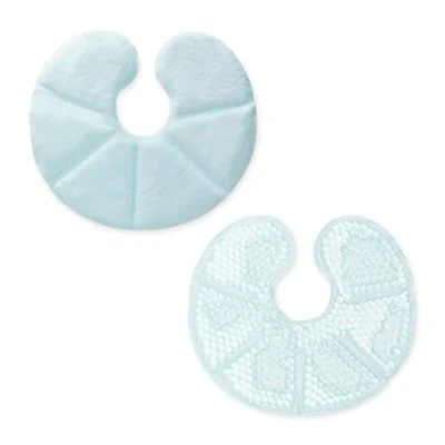 Abbildung von Navaris Thermo Pads Brust Kissen 2 Stk. 2x Gel Perlen Kühlkissen Wärmekissen für das Stillen Stillzubehör wiederverwendbar Warm Kalt Kompressen Blau