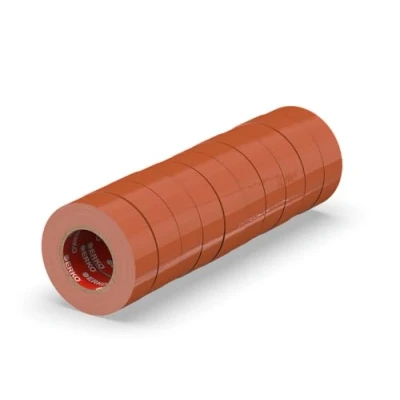 Abbildung von ERKO Isolierband Braun 10er Pack 15mm x 10m PVC Elektrische Leitungen Reparatur, Hochflexibel mit starker Klebekraft, Chemiebeständig, Wasserfest, Klebeband