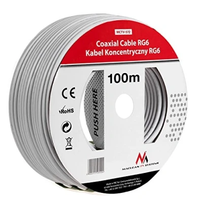 Abbildung von Maclean MCTV 572 SAT Antennenkabel 100m Koaxialkabel RG6 1.0CSS Kabel