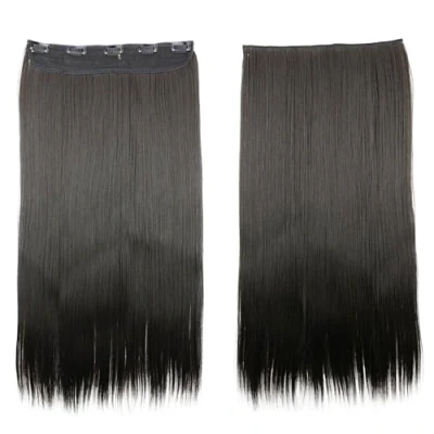 Abbildung von CAISHA 70cm Clip In Extensions Lara Haarverlängerung Haarteil Glatt Brünett C53a