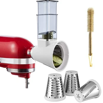 Abbildung von Zerkleinerer Aufsatz für KitchenAid/PHISINIC Küchenmaschine, Gemüsezerkleinerer, Käsereibe, Salatschneider, Zubehör