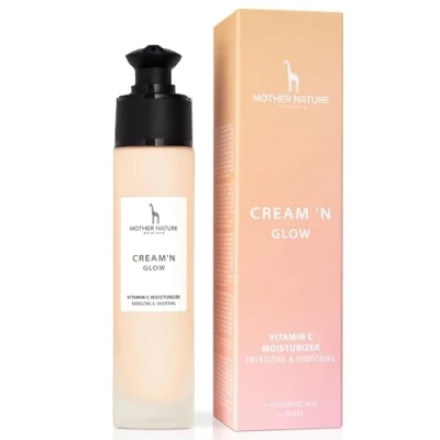 Abbildung von Vitamin C Creme für Gesicht &amp; Körper mit Jojoba und Hyaluron NATURKOSMETIK VEGAN 50ml Anti Aging Gesichtscreme Damen Männer Tagescreme zur Hautpflege gegen Falten Pickelmale
