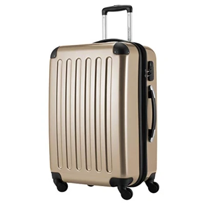 Abbildung von HAUPTSTADTKOFFER Alex Mittelgroßer Hartschalenkoffer, 4 Rollen, Koffer, Trolley, Rollkoffer, Reisekoffer, Volumenerweiterung, 65 cm, 74 Liter, Champagner