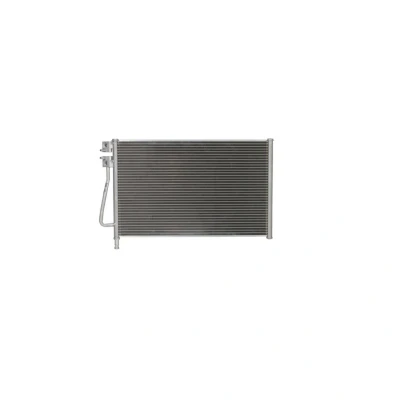 Abbildung von NISSENS 94587 Klimakondensator ohne Trockner Aluminium 580 R 134a FORD: FIESTA 5, Fusion Estate, MAZDA: 2 Hatchback