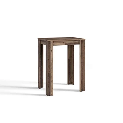 Abbildung von byLIVING Bartisch NELE/Old Wood Optik dunkel braun/hoher Esstisch/Stehtisch im Industrial Look/Thekentisch/Küchentisch / 80 x 60, H 104 cm
