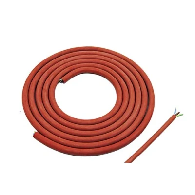 Abbildung von 10 Meter (m) Silikonkabel 3x1,5 mm² SiHF Hitzebeständige und flexible Silikonleitung Saunakabel Optimal für Saunaöfen 60C bis +180C Wärmegeräte, Scheinwerfer, Heizkraftwerke etc.