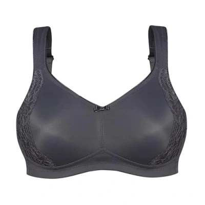 Abbildung von Susa Minimizer BH Damen ohne Bügel I London BHS mit Schnittform, verkleinert die Brüste optisch Gemoldete Cups, breite Träger Onyx 85C