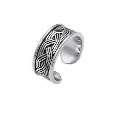 Abbildung von Kuzzoi Chunky Ring, Herren, Größe: 54, Silber