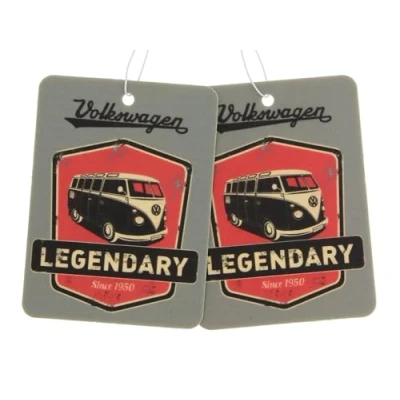 Abbildung von BRISA VW Collection Volkswagen Luft Erfrischer Duft Spender fürs Auto im T1 Bulli Bus Motiv Einzelpack (Legendary/Cherry/Grau)