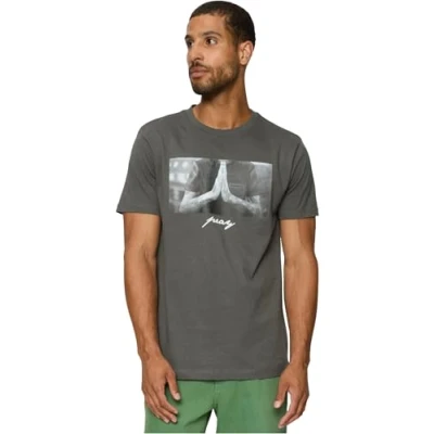 Abbildung von Mister Tee PRAY Tshirt print, Herren, Größe: Small, Darkshadow