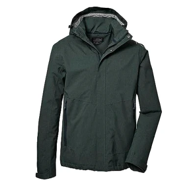 Abbildung von killtec Herren Funktionsjacke/Outdoorjacke mit abzippbarer Kapuze KOS 53 MN JCKT, waldgrün, M, 41333 000