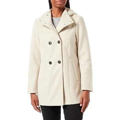 Abbildung von VERO MODA Damen VMFORTUNE Shila Jacket GA NOOS Jacke, Oatmeal/Detail:Melange, One Size