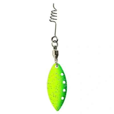 Abbildung von Jenzi Spinner Blättchen mit Federschraube Yellow Green