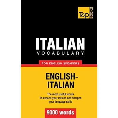 Abbildung von Italian vocabulary for English speakers 9000 words (American Collection, Band 168)