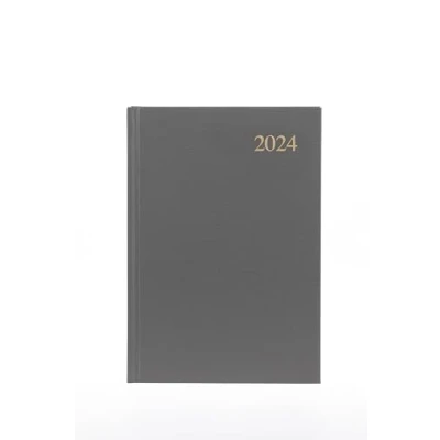 Abbildung von Collins Debden Essential, A5 Terminkalender, Wochenansicht, Planer 2024, kompletter Tages , Wochen und Monatsansicht, (A5 Größe, Grau)