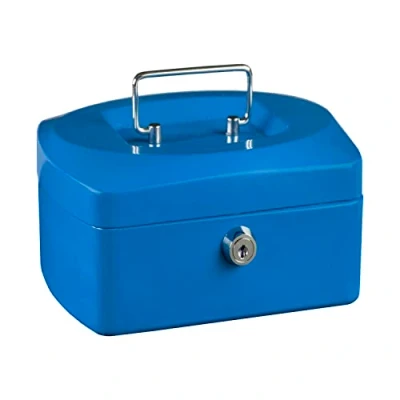 Abbildung von Idena 50027 Geldkassette 6&quot;, Größe 155 x 120 90 mm, Farbe Blau, 1 Stück