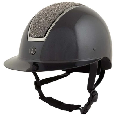 Abbildung von BR Reithelm Omega Glamourous Glossy Schwarz/Gunmetal