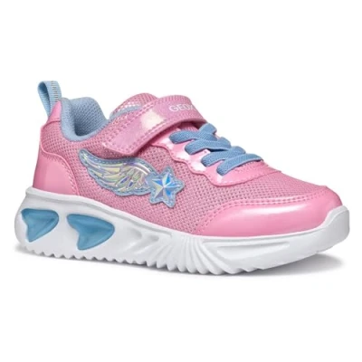 Abbildung von Geox Assister GIRL Sneaker low für Kinder, Größe: 32, Pink/light sky Schuhe