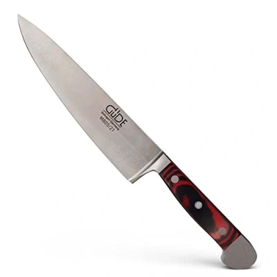 Abbildung von GÜDE Solingen Kochmesser geschmiedet, 21 cm, Micarta, ALPHA MIKARTA, Küchenmesser, Doppelkropf, Handmade Germany