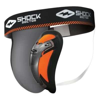 Abbildung von Shock Doctor Herren Tiefschutz mit Ultra Carbon Flex Cup Suspensorium, Grey, M EU