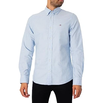 Abbildung von GANT SLIM Oxford Shirt Hemd, Herren, Größe: Small, Light blue