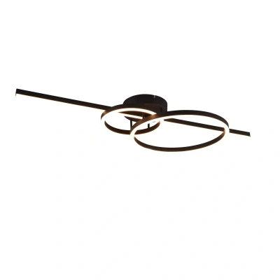 Abbildung von TRIO Leuchten LED Deckenleuchte »MONTILLA, Deckenlampe mit Fernbedienung Lichtfarbe einstellbar dimmbar«, 1 flammig, Leuchtmittel Board fest integriert, Memoryfunktion + Nachtlicht, als Wandlampe oder 6300 Lumen