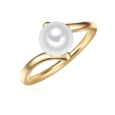 Abbildung von Valero Pearls SÜSSWASSER Zucht Ring, Damen, Größe: 52, Gelbgold