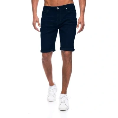 Abbildung von JEEL Herren Kurze Hosen Slim Fit Jeans Shorts 5 Pocket Style Stretch Hose für Männer Basic Washed 7 Schwarz 32W