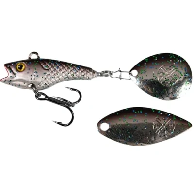 Abbildung von LMAB Good Vibe Jigspinner, mit Wechsel Blade, Jig Spinner zum Angeln, Barsch &amp; Hecht Spinjig (10 g, Galaxy)