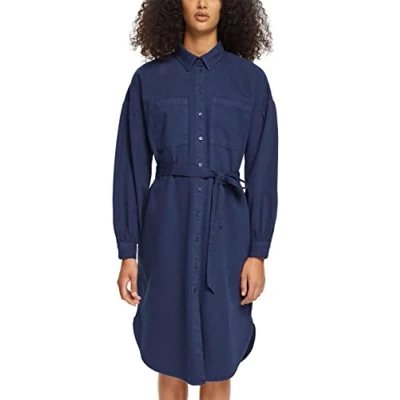 Abbildung von Esprit MIT GÜRTEL Blusenkleid, Damen, Größe: 36, Navy