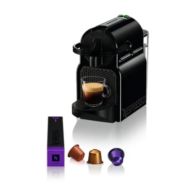 Abbildung von Nespresso Kapselmaschine »Inissia EN 80.B von DeLonghi, Black«, inkl. Willkommenspaket mit 7 Kapseln