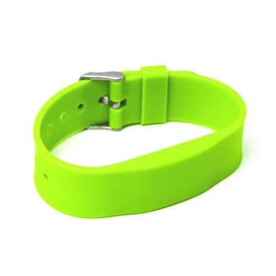 Abbildung von Gelikom RFID Armband SILA09a NXP MIFARE® Classic 1K 4byte UID (neongrün, 3 Stück)