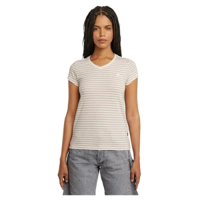Abbildung von G STAR Stripe Eyben SLIM Tshirt print, Damen, Größe: XS, Liquid pink highlight