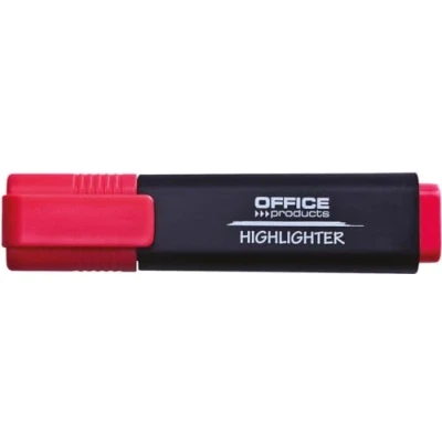 Abbildung von OFFICE PRODUCTS Textmarker Leuchtend 10er Pack Farbe: Rot/Highlighter Textliner Die Ungiftige Tinte, Keilspitze Leuchtfarben Hohe Qualität/Strichstärke 1 5mm