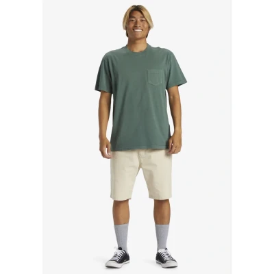 Abbildung von Quiksilver Saltwater PKT TEE Tshirt basic, Herren, Größe: Small, Green