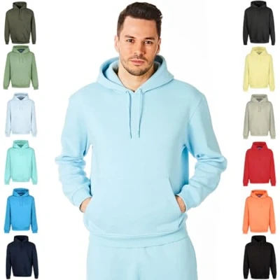 Abbildung von RIPT Performance RCSWT763 Herren Kapuzen Soft Touch Loungewear Hoodie Sweatshirt Oberteil, Aquamarin, M