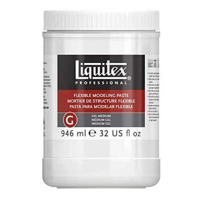 Abbildung von Liquitex 8916 Professional flexible Struktur und Modellierpaste für Acrylfarben, wasserfest, Archivqualität, nicht vergilbend 946ml Topf, Weiß, matt