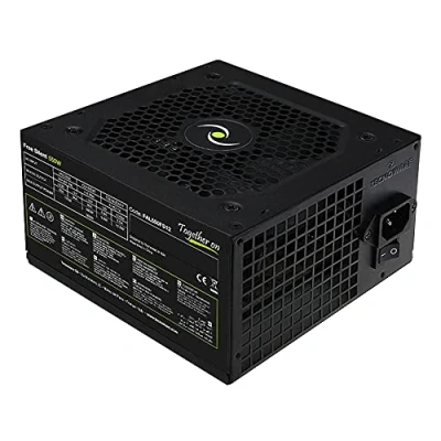 Abbildung von Tecnoware Power Systems ATX Free Silent 550 Netzteil, 12 cm Leiser Ventilator, 2 x SATA, 1 24 polig, 12V 4+4 Molex, Überspannungsschutz, CE und Rohs Zertifizierung,