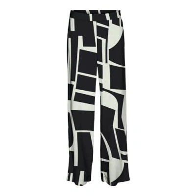 Abbildung von VERO MODA Damen VMEASY Joy HW Wide Pants WVN GA Stoffhose, Schwarz, Small