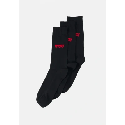Abbildung von Levi&#039;s Regular CUT Batwing LOGO Recycled 3 PACK Socken, Herren, Größe: 39 42, Black