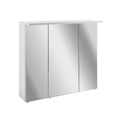 Abbildung von Schildmeyer Spiegelschrank 148838 Padua Jelda, Holzwerkstoff, Platingrau/Eiche Landhaus Dekor, 70,5 x 16 72,3 cm (B/T/H)