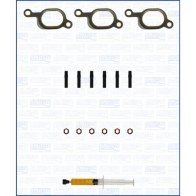 Abbildung von AJUSA JTC11637 Montagesatz, Lader with studs, syringe oil mit Dichtungen Montageanleitung VOLVO: S80 I, XC90 I