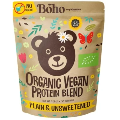 Abbildung von Naked Vegan Protein Powder Super Blend (1kg NO SCOOP INCLUDED) Unsweetened with Minerals Organic Plant Omega Seed