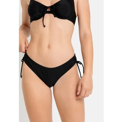Abbildung von Lascana Knapp MIT Raffung Bikinihose, Damen, Größe: 32, Black